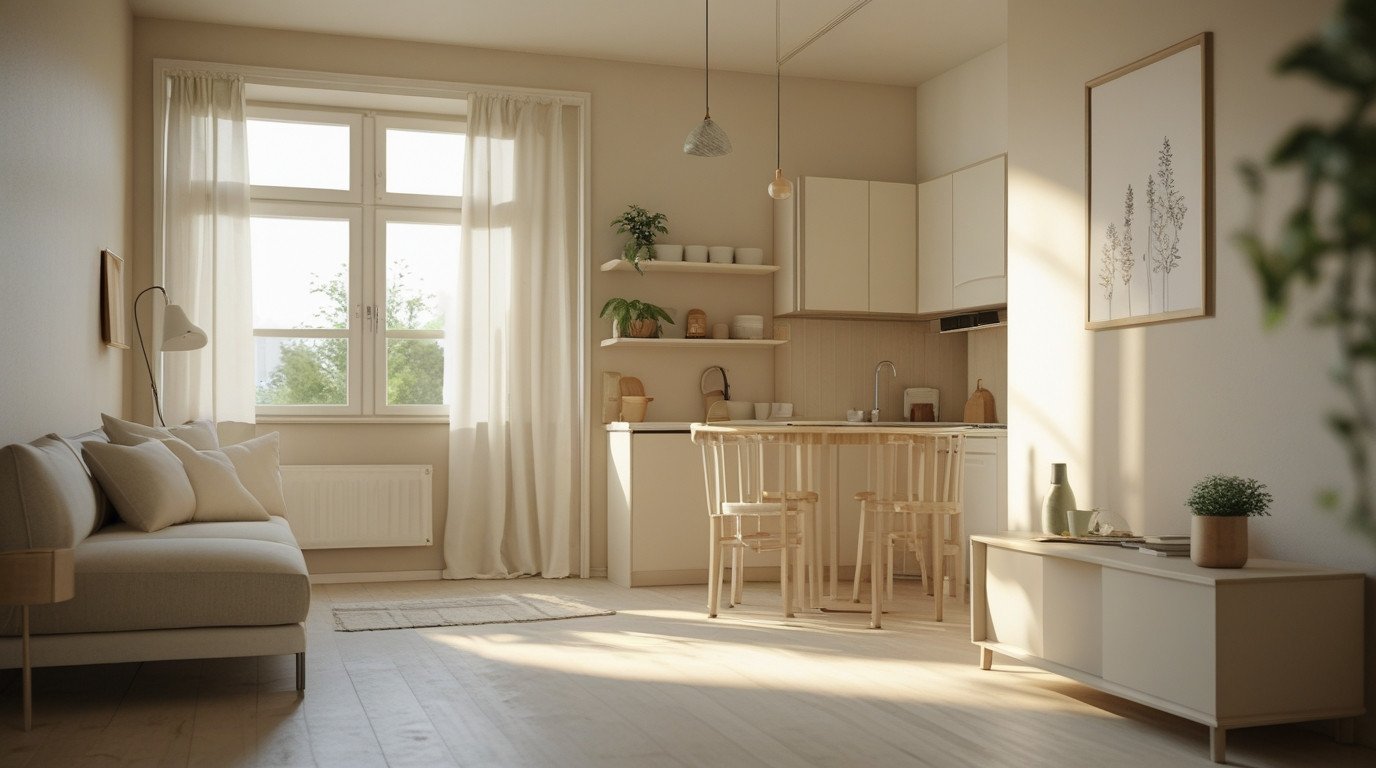 How to Separate Zones in a Small Apartment Without Walls