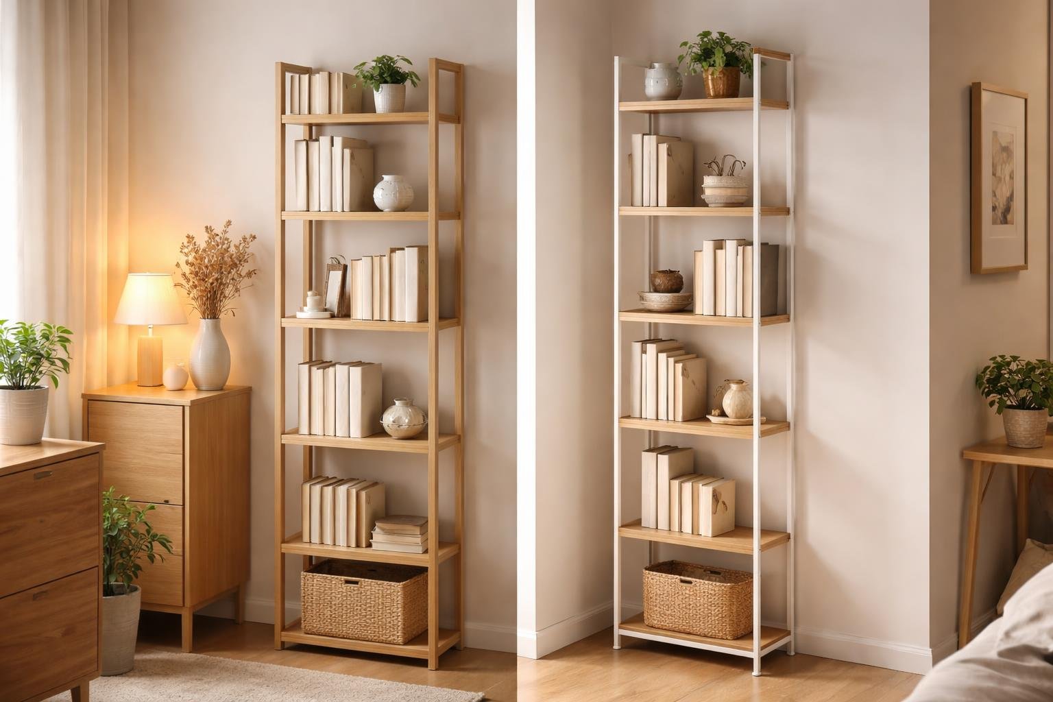 Slim Bookshelves for Apartments with Limited Space