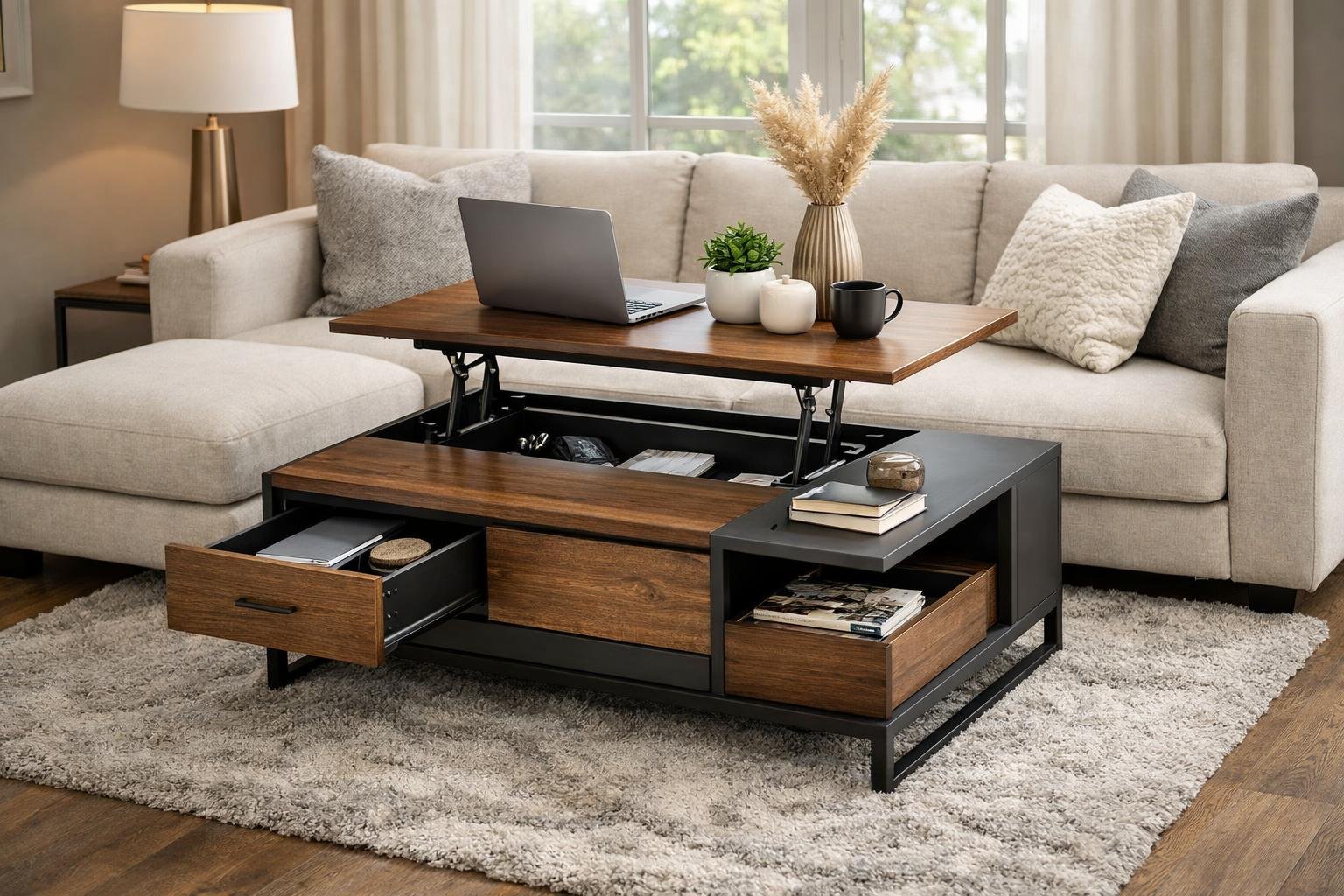 Multi-Functional Coffee Tables for Small Living Rooms