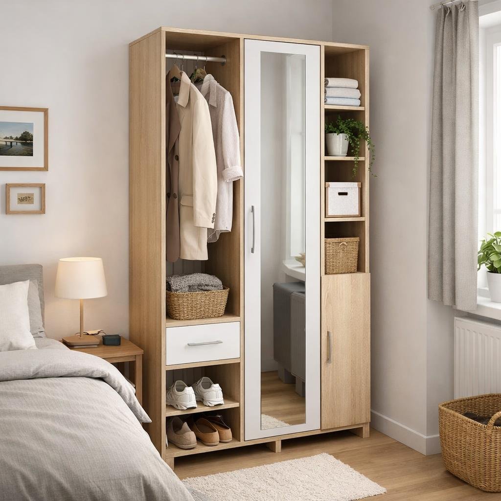 Freestanding Wardrobes That Fit Tight Floor Plans