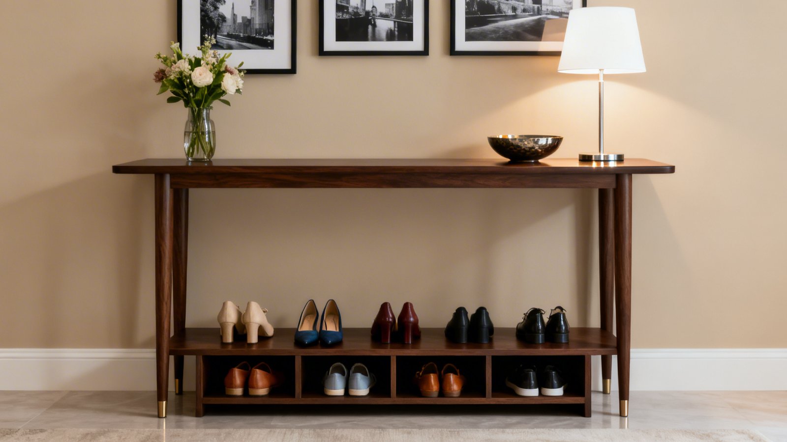 Narrow Entryway Storage Solutions for Small Spaces