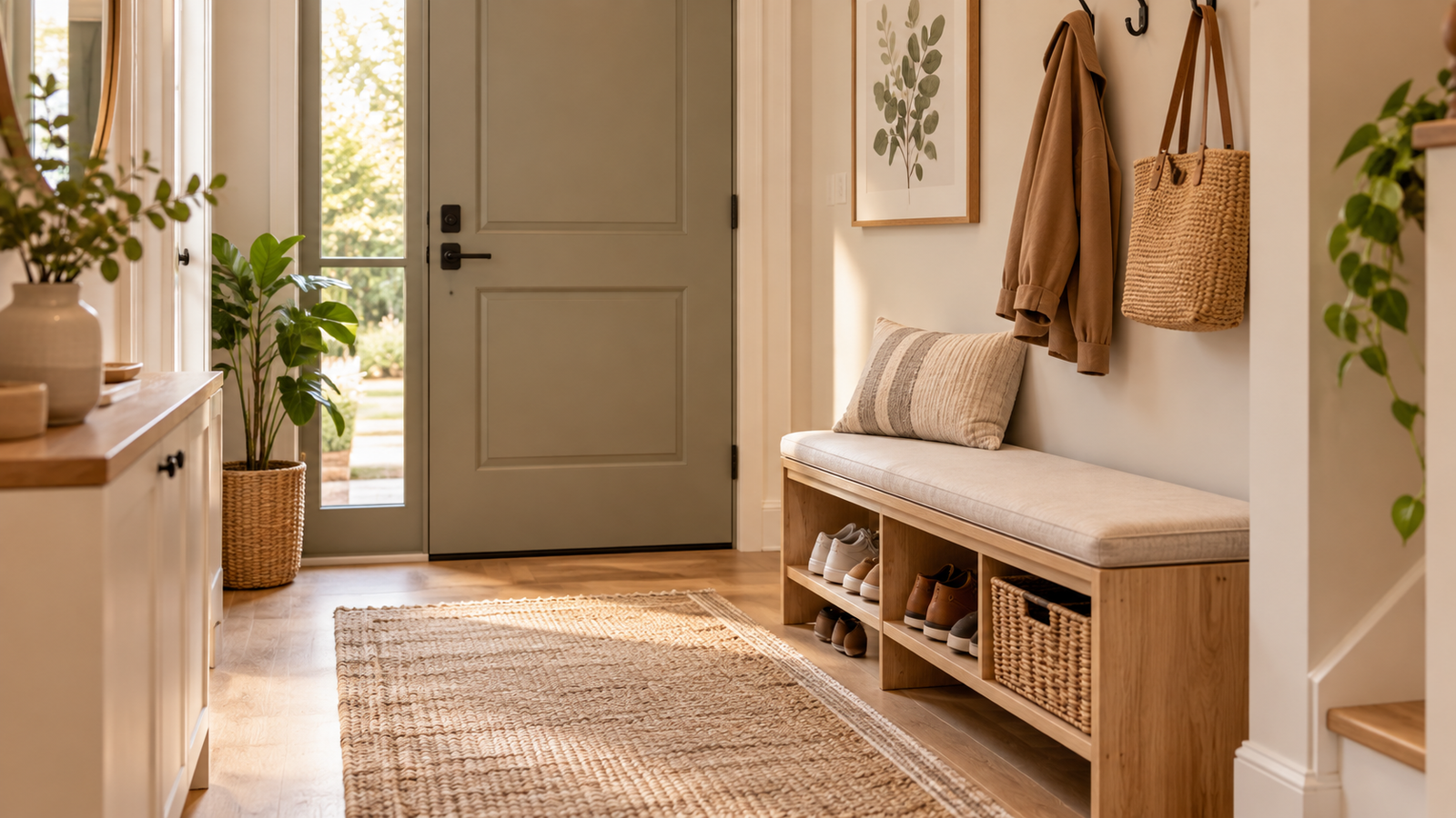 entryway benches for small spaces